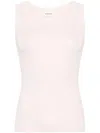 P.a.r.o.s.h Ribbed-knit Tank Top In Pink