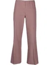 P.a.r.o.s.h Checkered Straight Tube Casual Pants In Pink