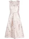 P.a.r.o.s.h Brocade-effect Patterned-jacquard Dress In Pink