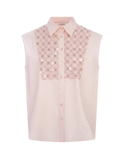 P.a.r.o.s.h Pink Sequins Canyox Shirt