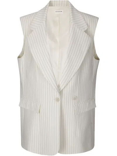 P.a.r.o.s.h Pinstripe-pattern Gilet In White