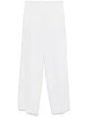 P.a.r.o.s.h Pinstripe Trousers In White