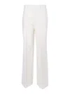 P.a.r.o.s.h Pinstripe Wide-leg Trousers With Tailored Elegance In White
