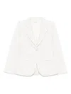 P.a.r.o.s.h Parosh Single-breasted Blazer Jacket In White