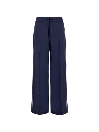 P.a.r.o.s.h Piped-trim Trousers In Blue