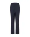 P.a.r.o.s.h Elasticated-waistband Straight-leg Trousers In Blue