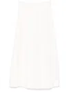 P.a.r.o.s.h Pleat-detailed Midi Skirt In White