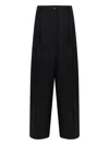 P.a.r.o.s.h Pleated Button-fastening Trousers In Black