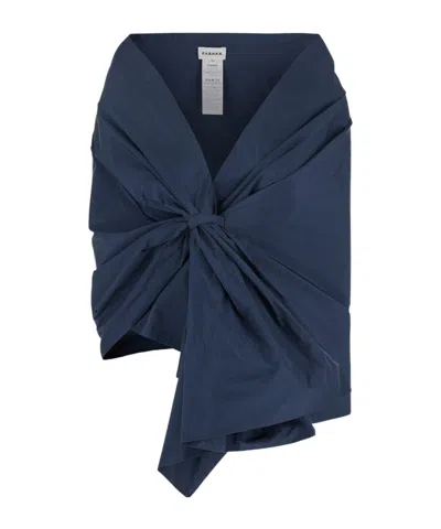 P.a.r.o.s.h Pleated Cloak In Blue