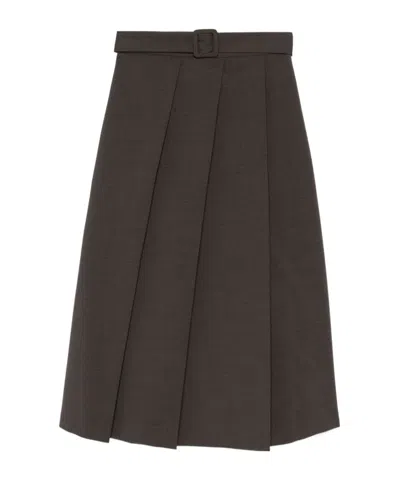 P.A.R.O.S.H PLEATED DETAIL SKIRT
