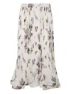 P.a.r.o.s.h P. A.r. O.s. H. Chifon Poly Fantasy Skirt In Multi