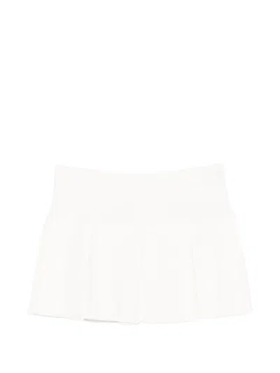 P.a.r.o.s.h Pleated Mini Skirt In Neutral