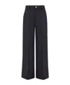 P.a.r.o.s.h Trousers Front Pleated Button Detail In Blue