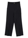 P.a.r.o.s.h Patch-pockets Virgin Wool-blend Trousers In Multi