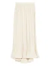 P.a.r.o.s.h Pleated Skirt In Neutral