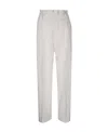 P.a.r.o.s.h Pleated Straight Trousers In White