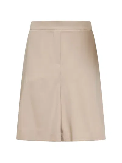 P.a.r.o.s.h Pleated Tailored Shorts In Nude