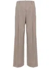 P.a.r.o.s.h Pleated Trousers In Brown