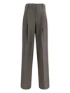 P.a.r.o.s.h Pleated Trousers In Gray
