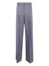 P.a.r.o.s.h Parosh Wide Leg Troseurs In Gray
