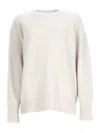 P.a.r.o.s.h Delicate Knit Sweater With Leaf-like Openwork Pattern In White