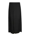 P.a.r.o.s.h Parosh Gonna Midi Pieghe In Black