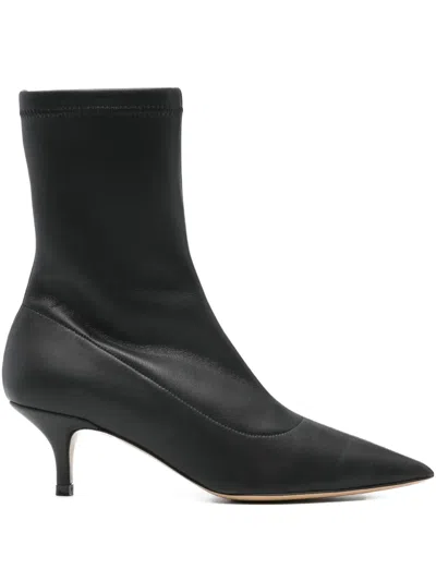 P.a.r.o.s.h Pointed-toe Sock Boots In Black