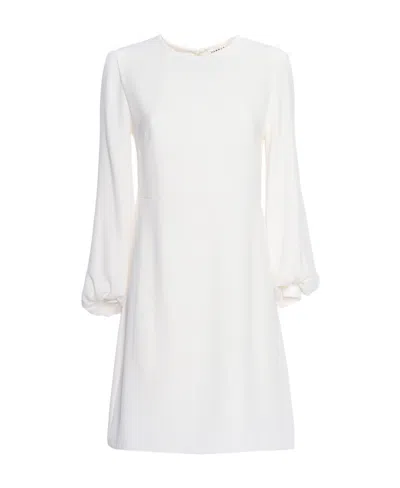 P.a.r.o.s.h Poker Bishop-sleeved Minidress In White