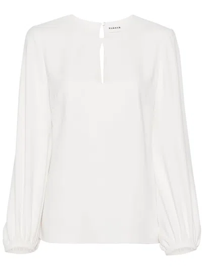 P.a.r.o.s.h Poker Blouse In Beige
