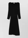 P.a.r.o.s.h Poker Boat Neck Dress In Black