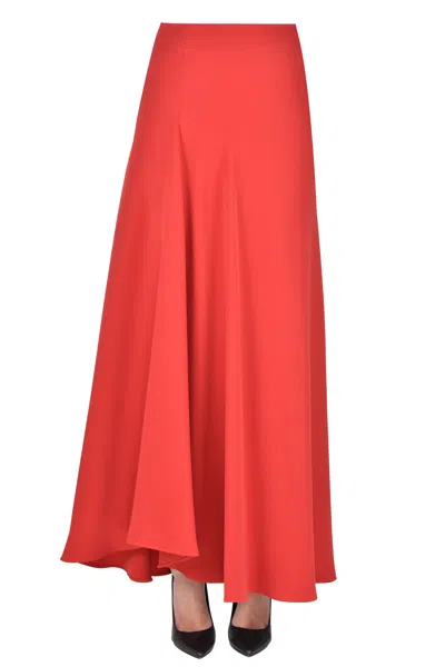 P.a.r.o.s.h Poker Long Skirt In Red