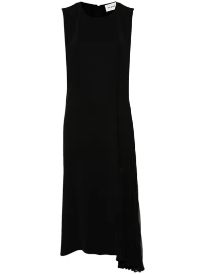P.a.r.o.s.h Poker Midi Dress In Black