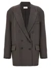 P.a.r.o.s.h Poker24 Blazer In Gray