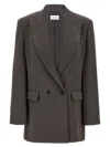 P.a.r.o.s.h Poker24 Blazer In Gray