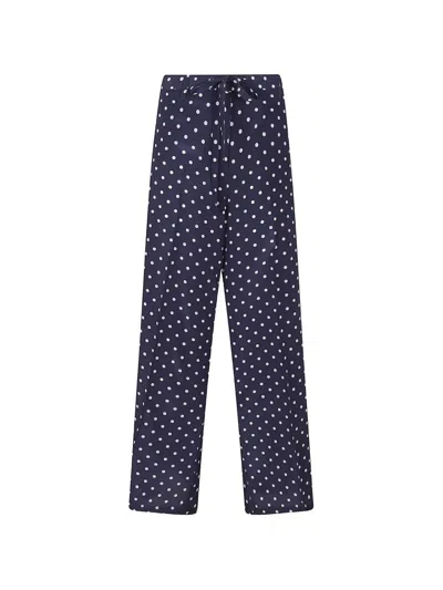 P.a.r.o.s.h Polka-dot Trousers In Blue