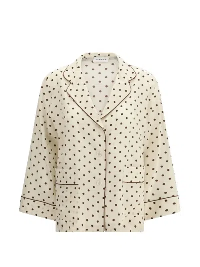 P.a.r.o.s.h Polka-dot Pattern Shirt In Neutral