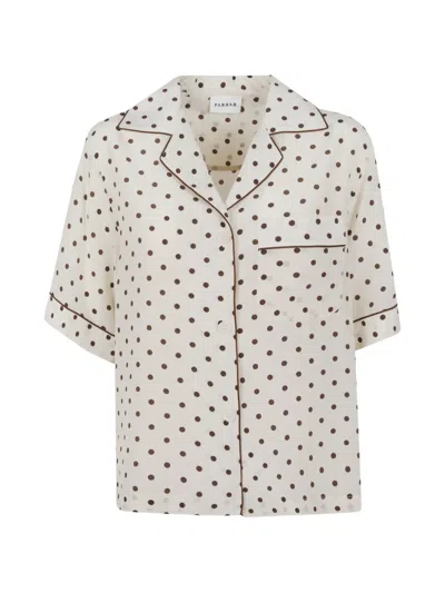 P.a.r.o.s.h Sbillo Polka-dot Shirt In Neutral