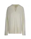 P.a.r.o.s.h Polo-collared Knit Sweater In Creamy Wool-cashmere Blend In Multi