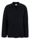 P.a.r.o.s.h Polo-neck Ribbed Sweater In Black