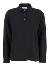 P.a.r.o.s.h Polo-neck Button Polo Shirt In Gray