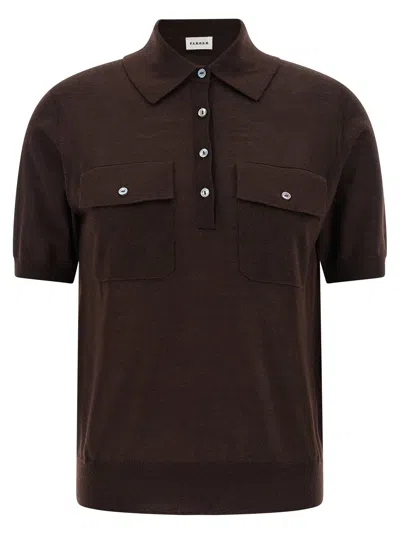 P.a.r.o.s.h . Polo Shirt In Brown
