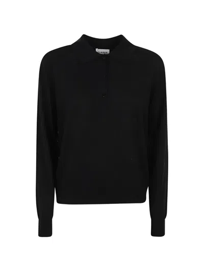 P.a.r.o.s.h Polo-collar Sweater In Black
