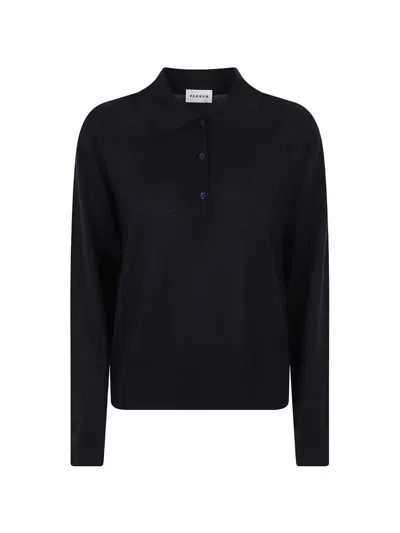 P.a.r.o.s.h Polo-collar Sweater In Blue