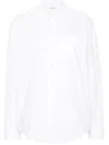 P.a.r.o.s.h Poplin Classic-collar Shirt In White