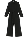 P.a.r.o.s.h Jumpsuit Poplin Drawstring Waist In Black