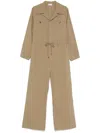 P.a.r.o.s.h Poplin Jumpsuit In Neutrals