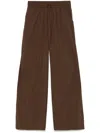 P.a.r.o.s.h Poplin Trousers In Brown