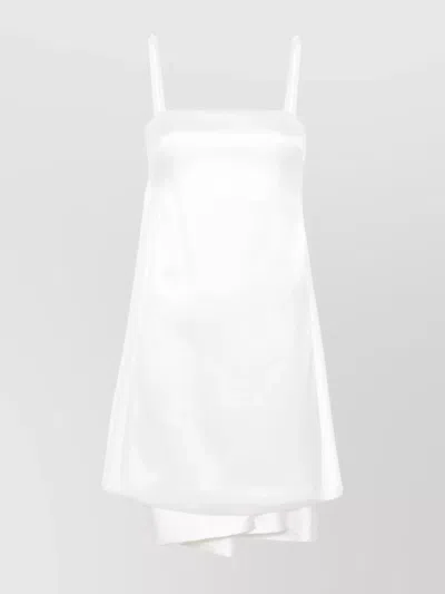 P.a.r.o.s.h Poppy Mini Dress Spaghetti Straps In White