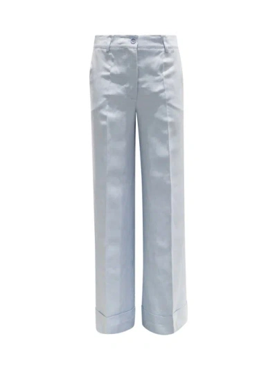 P.a.r.o.s.h Powder Blue Viscose Raisa24 Pants