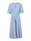 P.a.r.o.s.h Parosh Viscose-blend Dress In Light Blue